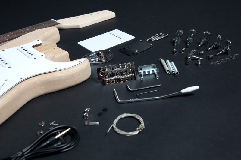 ASH STRATOCASTER ELECTRIC GUITAR DIY KIT