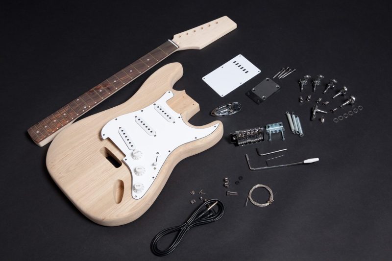 ASH STRATOCASTER ELECTRIC GUITAR DIY KIT