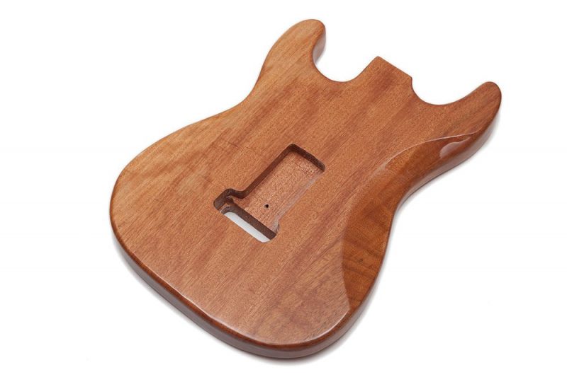NATURAL FINISH MAHOGANY STRATOCASTER GUITAR BODY