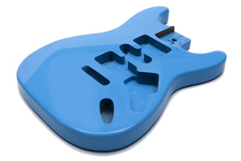DAPHNE BLUE MAHOGANY STRATOCASTER GUITAR BODY