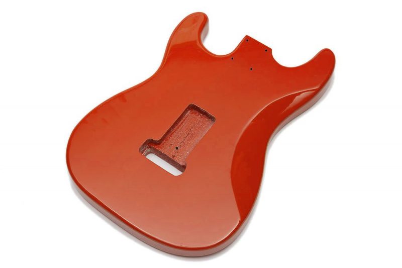 FIESTA RED ASH STRATOCASTER GUITAR BODY STOCK-B