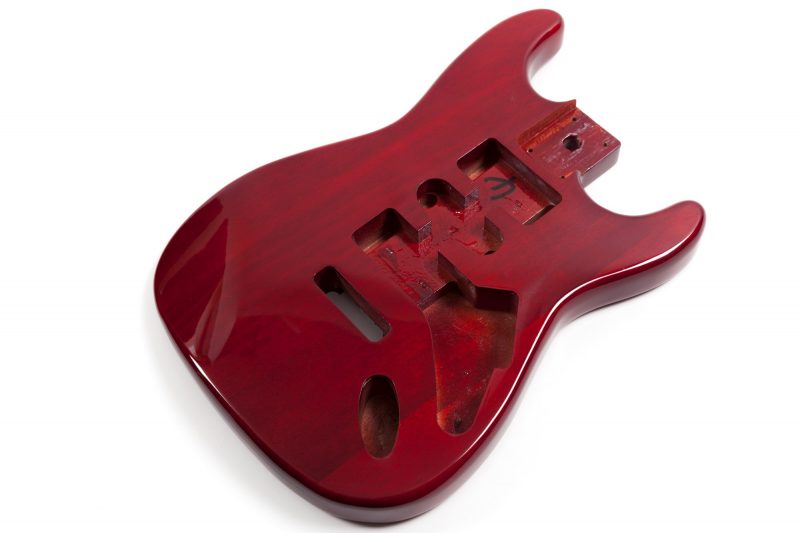 CUERPO STRATOCASTER DE CAOBA TINTADO ROJO CEREZA
