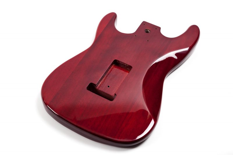 CUERPO STRATOCASTER DE CAOBA TINTADO ROJO CEREZA