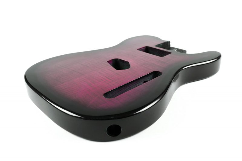CUERPO TELECASTER DE TILO CON TAPA DE ARCE FLAMEADO MORADO SUNBURST