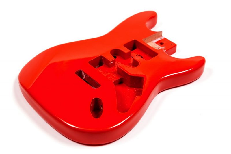 CUERPO STRATOCASTER DE CAOBA ROJO