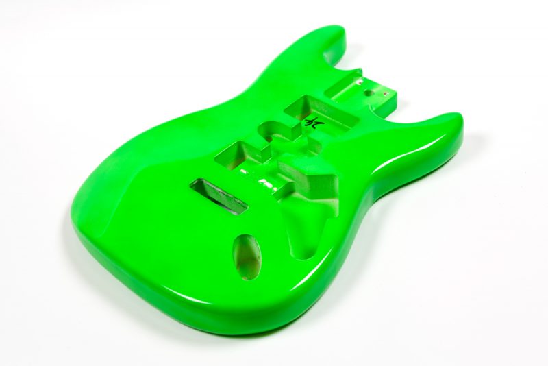 GREEN BASSWOOD STRATOCASTER GUITAR BODY