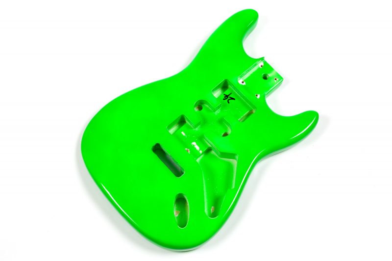 GREEN BASSWOOD STRATOCASTER GUITAR BODY