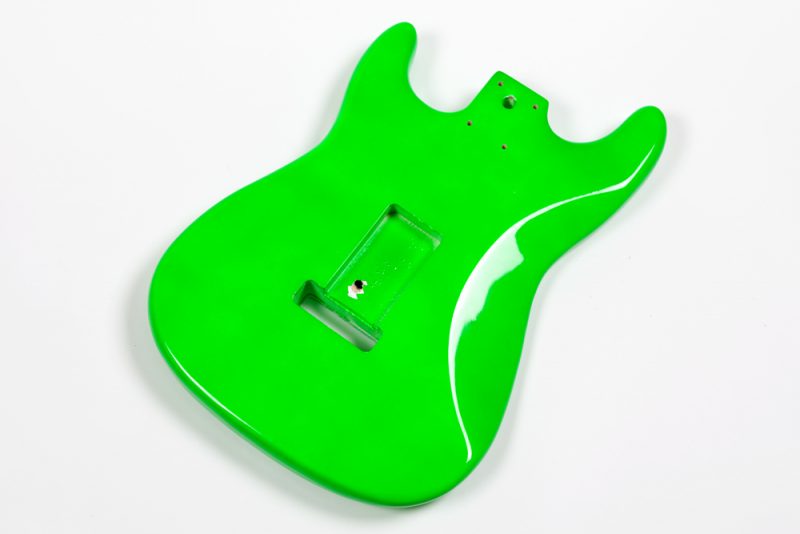 GREEN BASSWOOD STRATOCASTER GUITAR BODY