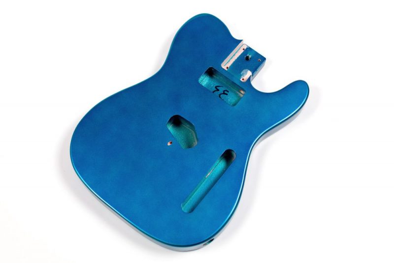 BLUE METALLIC BASSWOOD TELECASTER GUITAR BODY STOCK-B