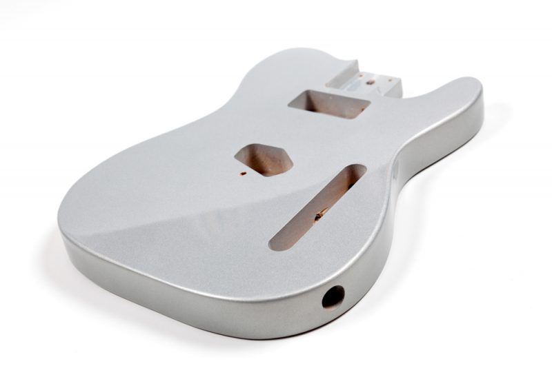 CUERPO TELECASTER DE TILO PLATEADO METÁLICO