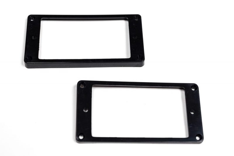 BLACK CURVED HUMBUCKER MOUNTING RINGS