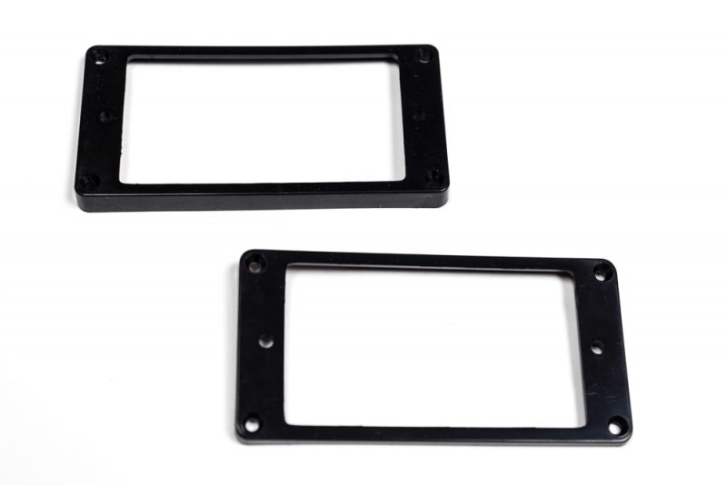 BLACK CURVED HUMBUCKER MOUNTING RINGS