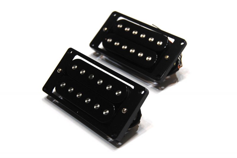 PASTILLAS ARTEC VINTAGE HUMBUCKER CON POLOS PLANOS NEGRAS