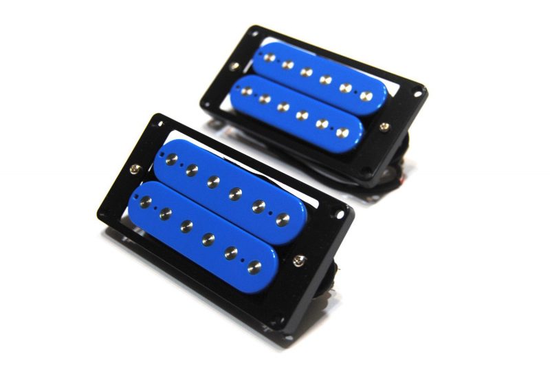 PASTILLAS ARTEC VINTAGE HUMBUCKER CON POLOS PLANOS AZULES