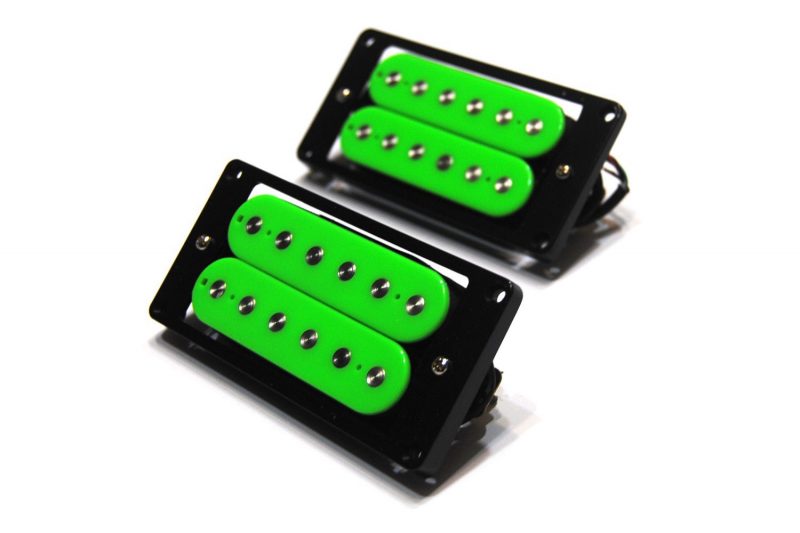 PASTILLAS ARTEC VINTAGE HUMBUCKER CON POLOS PLANOS VERDES