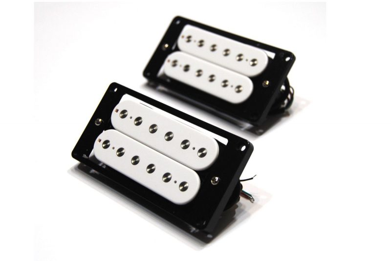 PASTILLAS ARTEC VINTAGE HUMBUCKER CON POLOS PLANOS BLANCAS