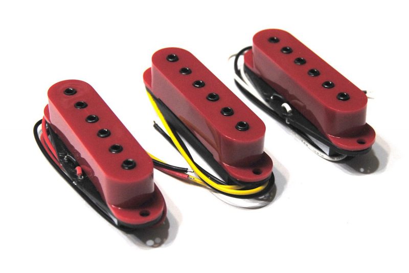 REDARTEC MACHING HEXAGONAL POLES SINGLE COIL PICKUPS