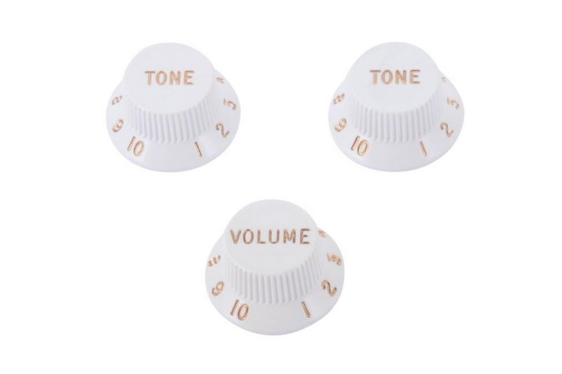 WHITE STRATOCASTER KNOBS
