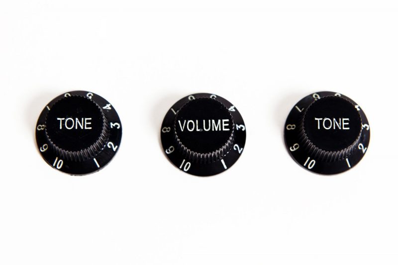 BLACK STRATOCASTER KNOBS