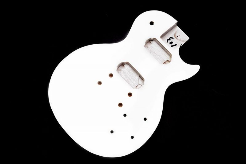 WHITE MAHOGANY LES PAUL GUITAR BODY