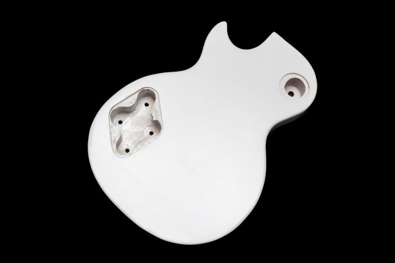 WHITE MAHOGANY LES PAUL GUITAR BODY