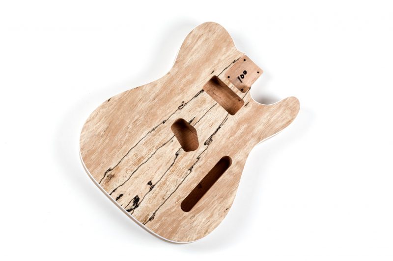 CUERPO TELECASTER DE CAOBA CON TAPA DE ARCE ESPALTADO