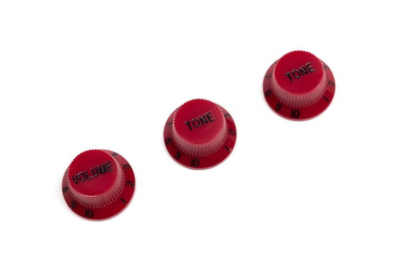 RED STRATOCASTER KNOBS