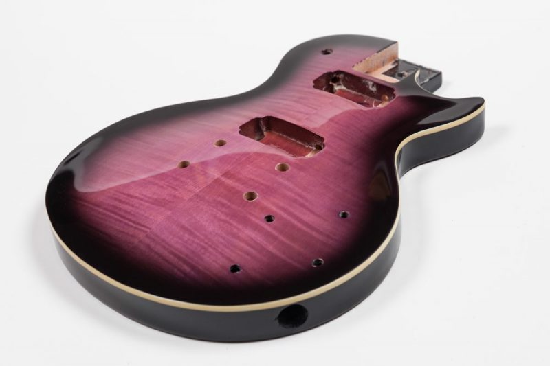CUERPO LES PAUL DE CAOBA CON TAPA DE ARCE FLAMEADO MORADO SUNBURST