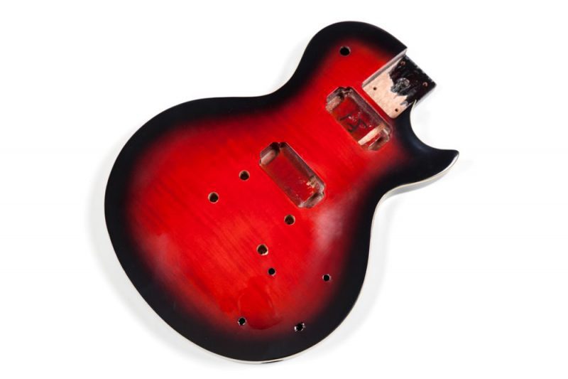 CUERPO LES PAUL DE CAOBA CON TAPA DE ARCE FLAMEADO ROJO SUNBURST