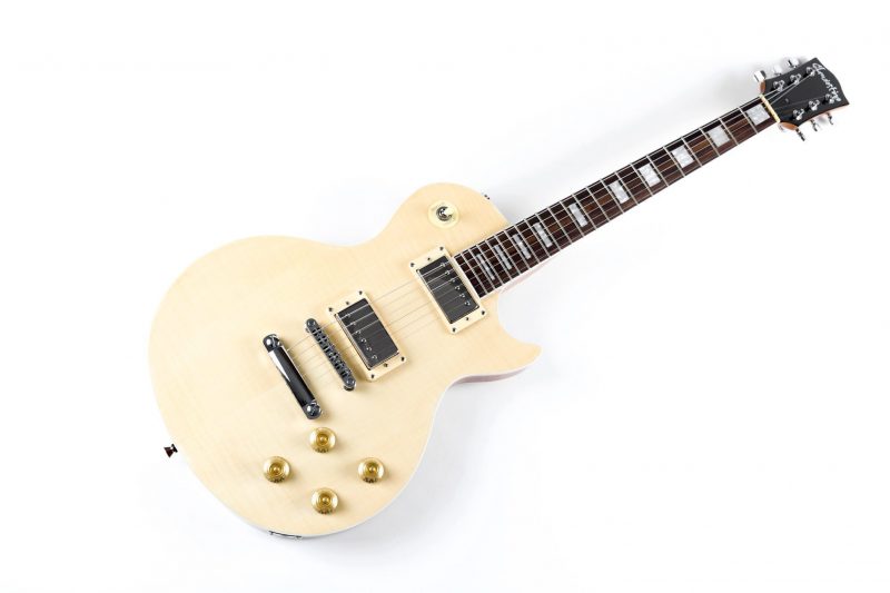 GUITARRA ELECTRICA CLANDESTINE LES PAUL FLAMED NATURAL GLOSS