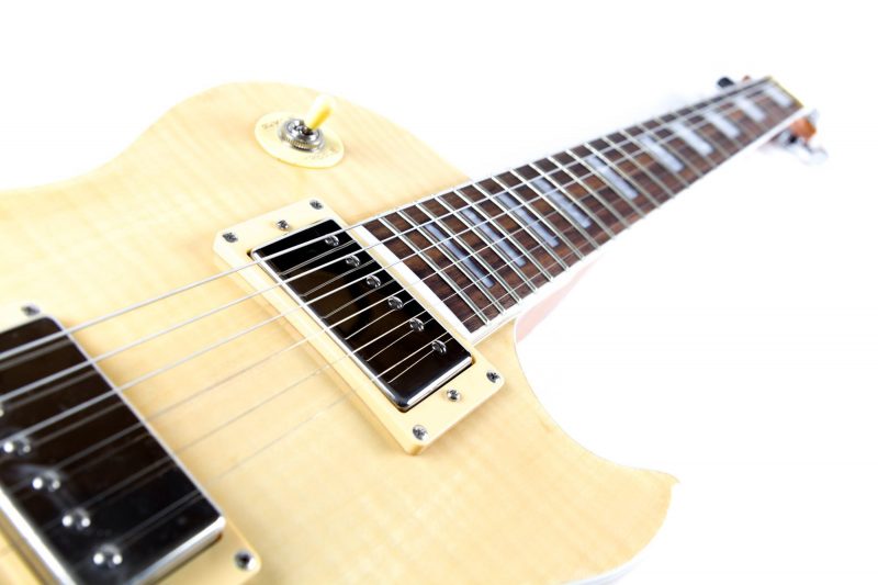 GUITARRA ELECTRICA CLANDESTINE LES PAUL FLAMED NATURAL GLOSS