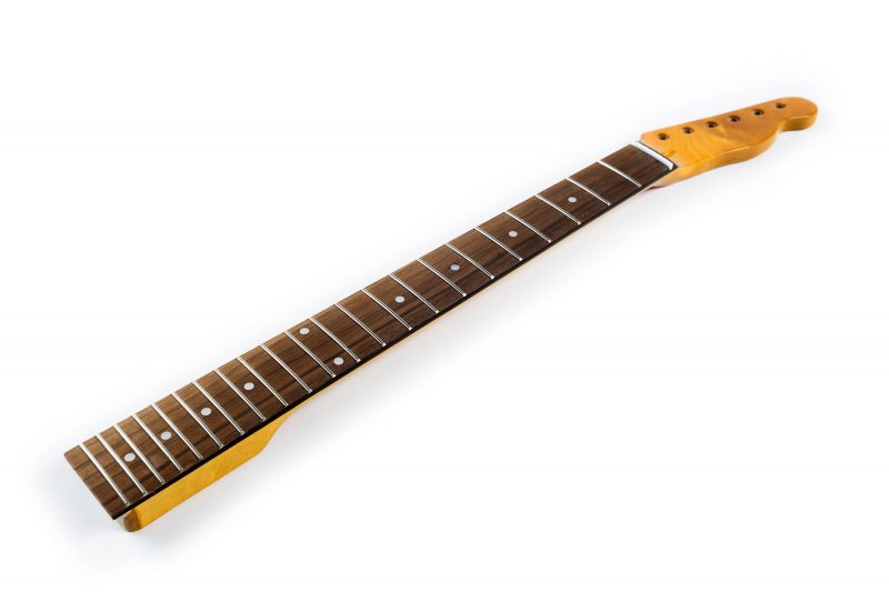 MASTIL TELECASTER DE ARCE Y PALO ROSA 22 TRASTES CEJILLA HUESO LÍNEA TRASERA VINTAGE TINT GLOSS
