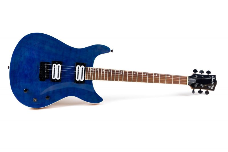 CLANDESTINE PRS QUILTED BLUE ELECTRIC GUITAR