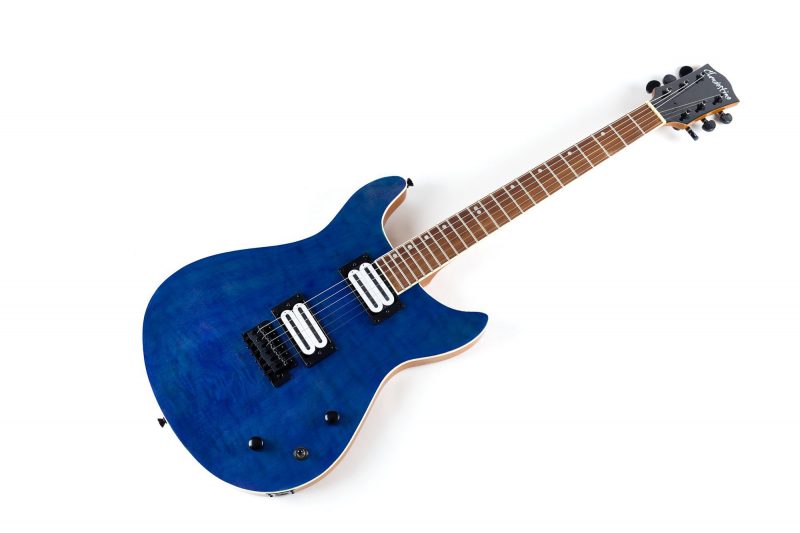 CLANDESTINE PRS QUILTED BLUE ELECTRIC GUITAR