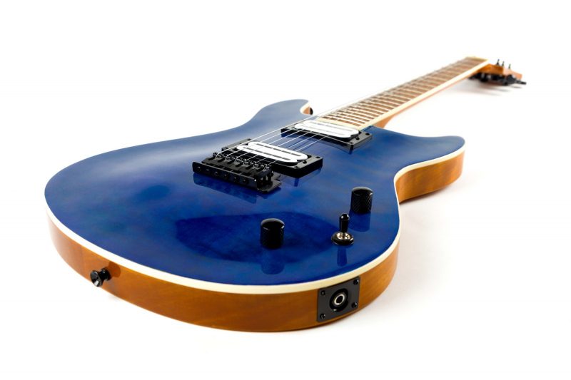 CLANDESTINE PRS QUILTED BLUE ELECTRIC GUITAR
