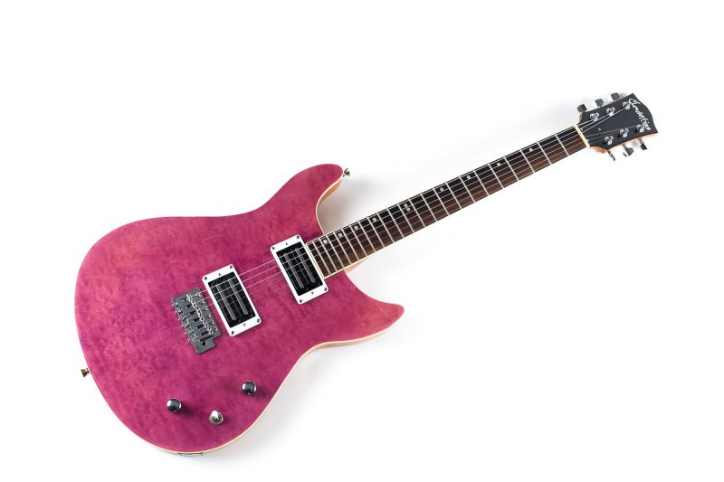 CLANDESTINE PRS QUILTED PINK ELECTRIC GUITAR