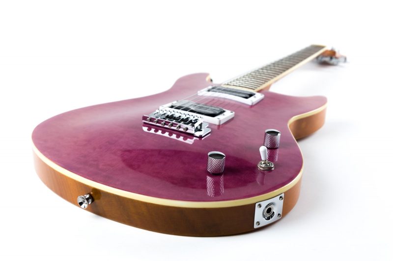 CLANDESTINE PRS QUILTED PINK ELECTRIC GUITAR