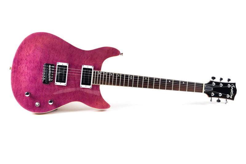 CLANDESTINE PRS QUILTED PINK ELECTRIC GUITAR