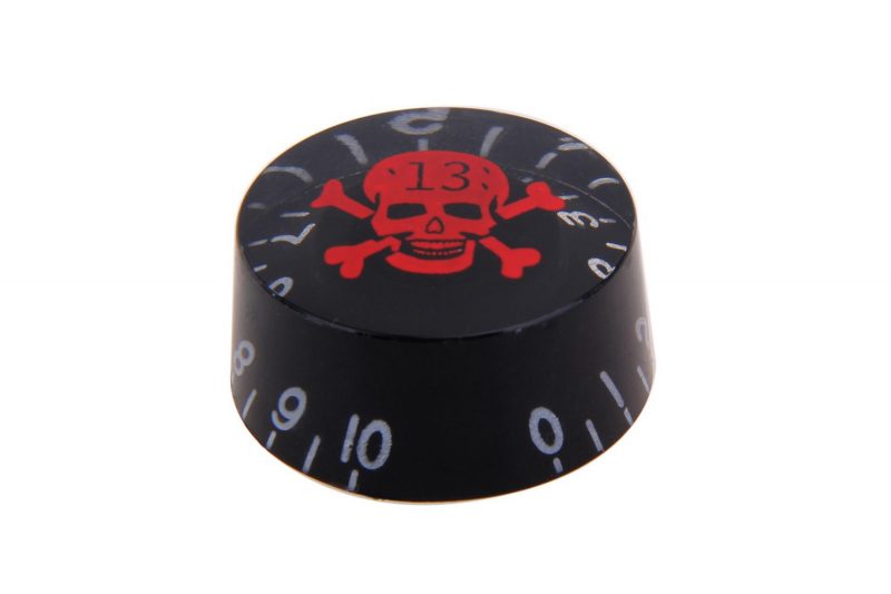 BOTONES SPEED LES PAUL NEGROS CON CALAVERA