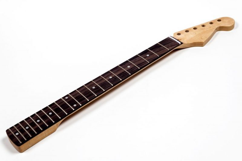 MASTIL STRATOCASTER DE ARCE Y PALO ROSA 21 TRASTES CLEAR GLOSS