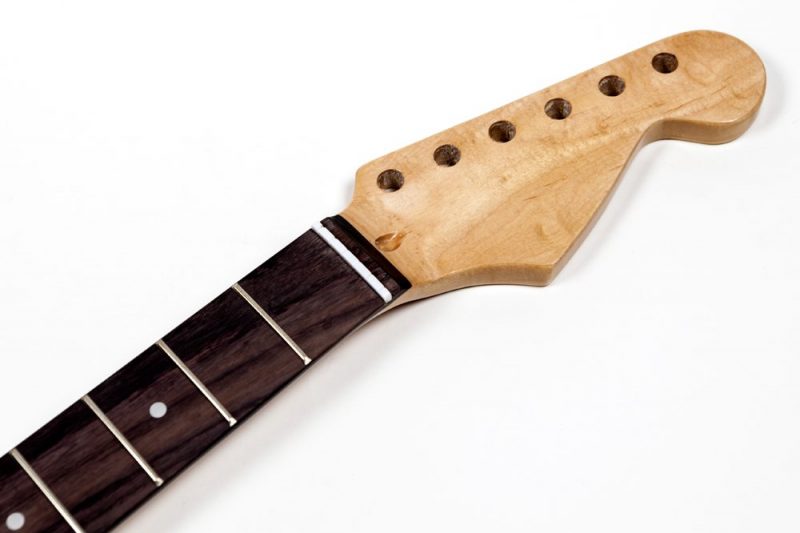 MASTIL STRATOCASTER DE ARCE Y PALO ROSA 21 TRASTES CLEAR GLOSS
