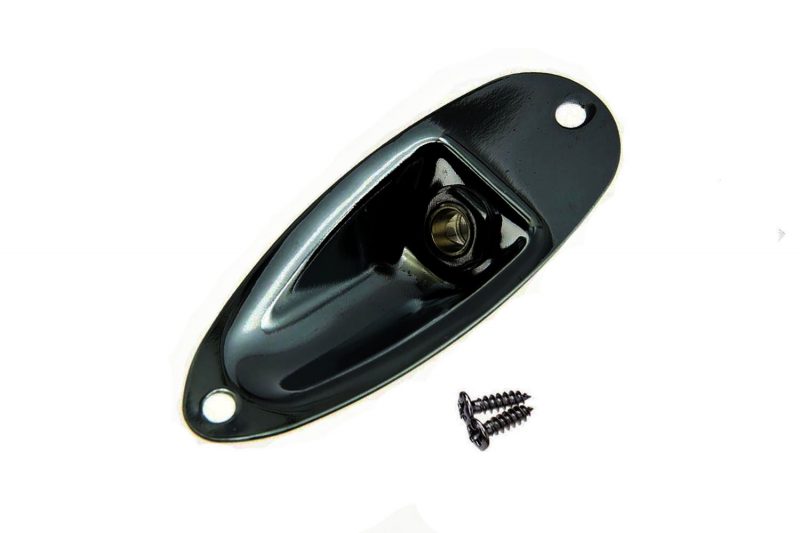 PLACA PARA JACK STRATOCASTER NEGRA