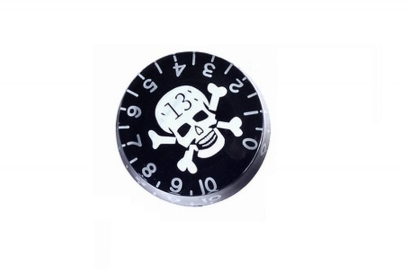 BOTONES SPEED LES PAUL NEGROS CON CALAVERA