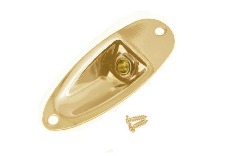 PLACA PARA JACK STRATOCASTER DORADA