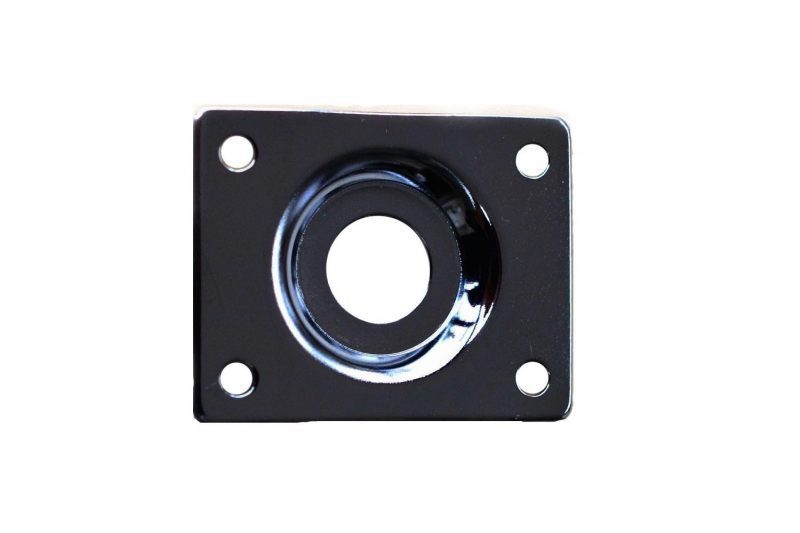 PLACA RECTANGULAR PARA CONEXION JACK LP NEGRA