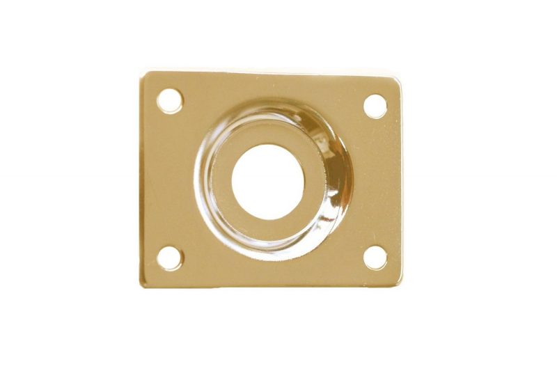 PLACA RECTANGULAR PARA CONEXION JACK LP DORADA