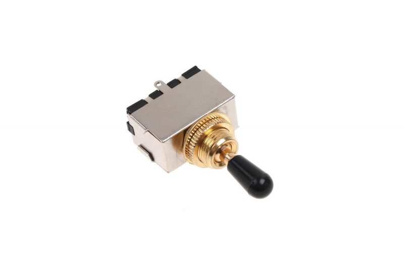 SELECTOR 3 POSICIONES TOGGLE BOX KOREA DORADO CON TIP NEGRO