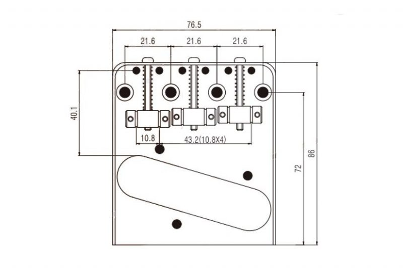 CHROME BT 005 KOREA TELECASTER VINTAGE ASTHRAY BRIDGE
