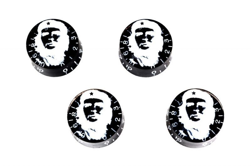 BLACK AND WHITE CHE  SPEED LES PAUL KNOBS