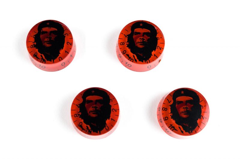 RED AND BLACK CHE  SPEED LES PAUL KNOBS